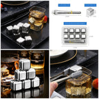 Reusable Stainless Steel Ice Cubes (Set of 8) - My Store