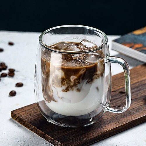400ml Double Wall Heat-Resistant Glass Mug