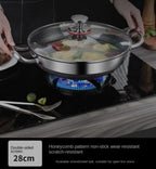 304 Stainless Steel Non-Stick Frying Pan / Soup Pot (24cm / 28cm)