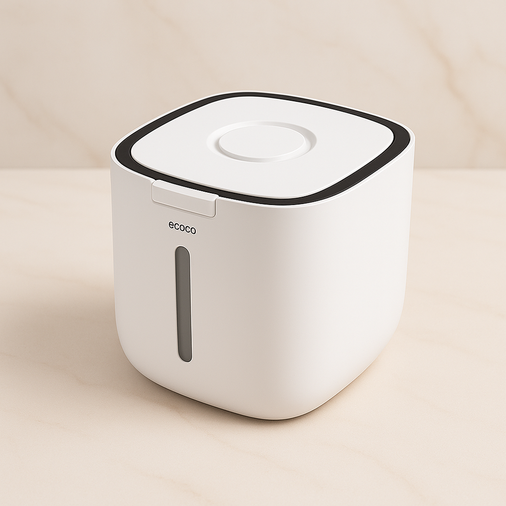 10KG One-Key Sealed Rice Dispenser & Storage Container