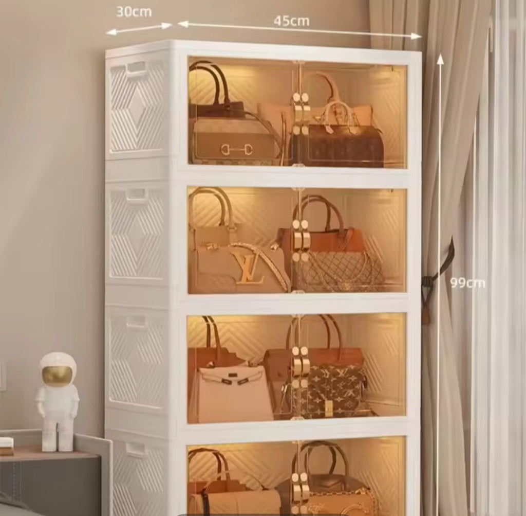 Heavy-Duty Foldable Storage Cabinet – Modular & Tool-Free Design
