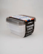Modern Thumb Lock Container Set of 3 pcs