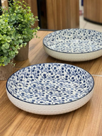 12" Blue Floral Porcelain Soup Plate – Danny Home - My Store