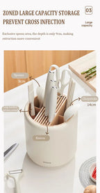 ECOCO 360° Rotatable Knife Holder & Cutlery Rack