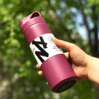 550ML Stainless Steel Tumbler Thermo Bottle with Straw