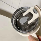 Sitarayuri Coffee Stainless Steel Vacuum Insulated Tumbler With Lid, Straw & Handle