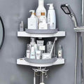 360° rotating corner shelf. Stylish space-saving