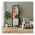 Multi-Functional Tall Garment Rack with 3 Fabric Drawers & Storage Shelves - My Store