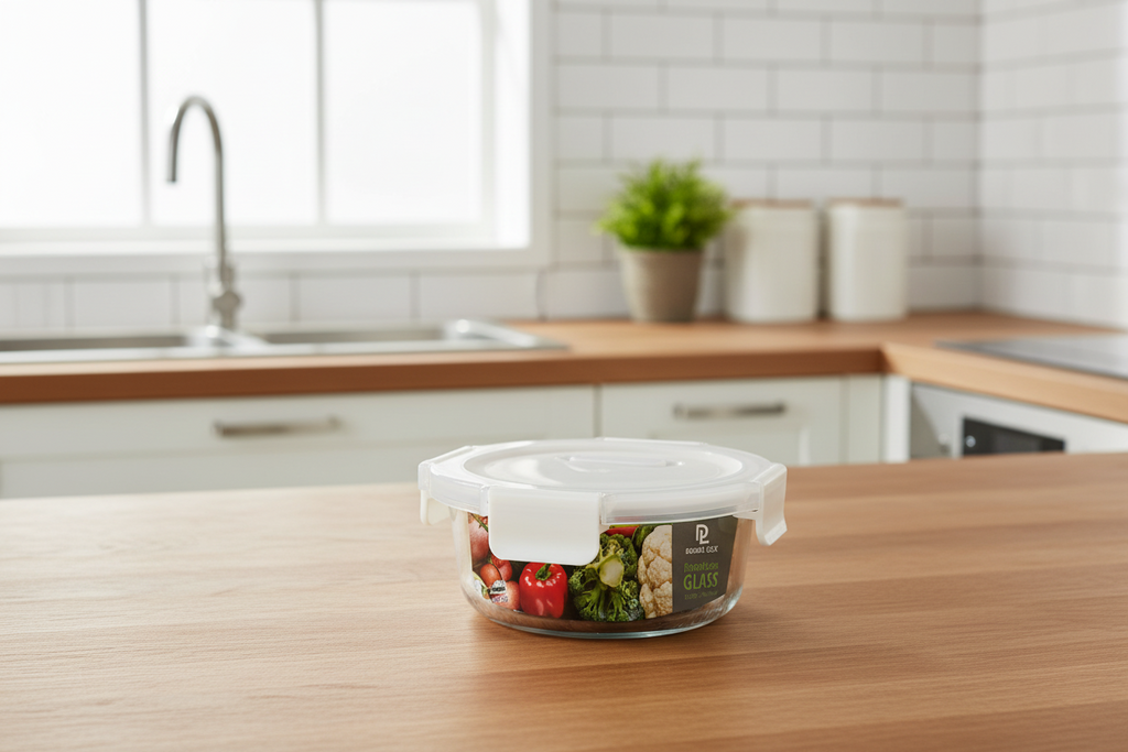 Double Lock Glass Food Container – 450ml  | Thailand Made - My Store