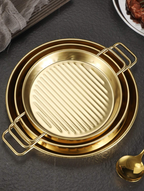 Golden Steak Style Serving Platters