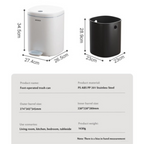 Ecoco 12L Foot-Operated Trash Bin - My Store