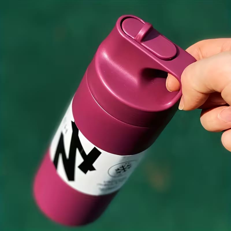 550ML Stainless Steel Tumbler Thermo Bottle with Straw