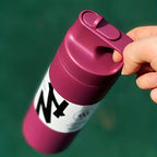 550ML Stainless Steel Tumbler Thermo Bottle with Straw