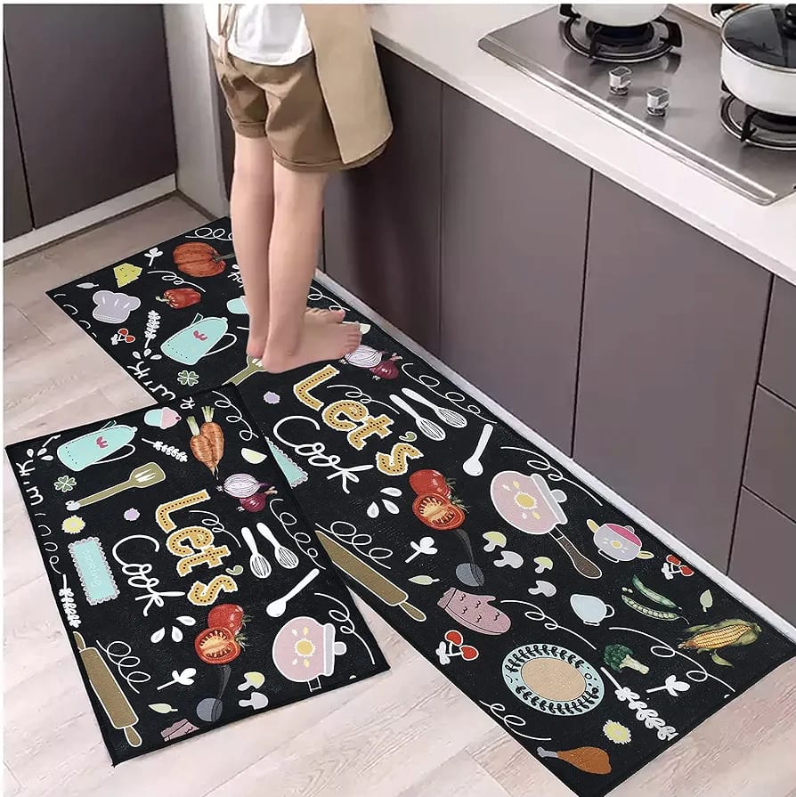 2-Piece Extra Large Runner & Mat Set – Napa Leather Finish with Anti-Slip Base - My Store