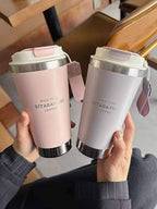 SITARAYURI Time Coffee Cup – 450ml Stainless Steel Travel Mug