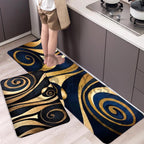 2-Piece Large Runner & Mat Set – Elegant Napa Leather Finish with Anti-Slip Base - My Store
