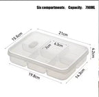 Multi-Compartment Food Storage Container (790ML) - My Store