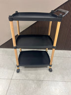 3-Tier Scandi-Style Rolling Utility Cart