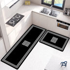 2-Piece Large Runner & Mat Set – Elegant Napa Leather Finish with Anti-Slip Base - My Store