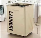 Large Capacity Laundry Basket with Wheels