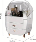 Vanity Cosmetics Storage Box – Dust-Proof Makeup Organizer
