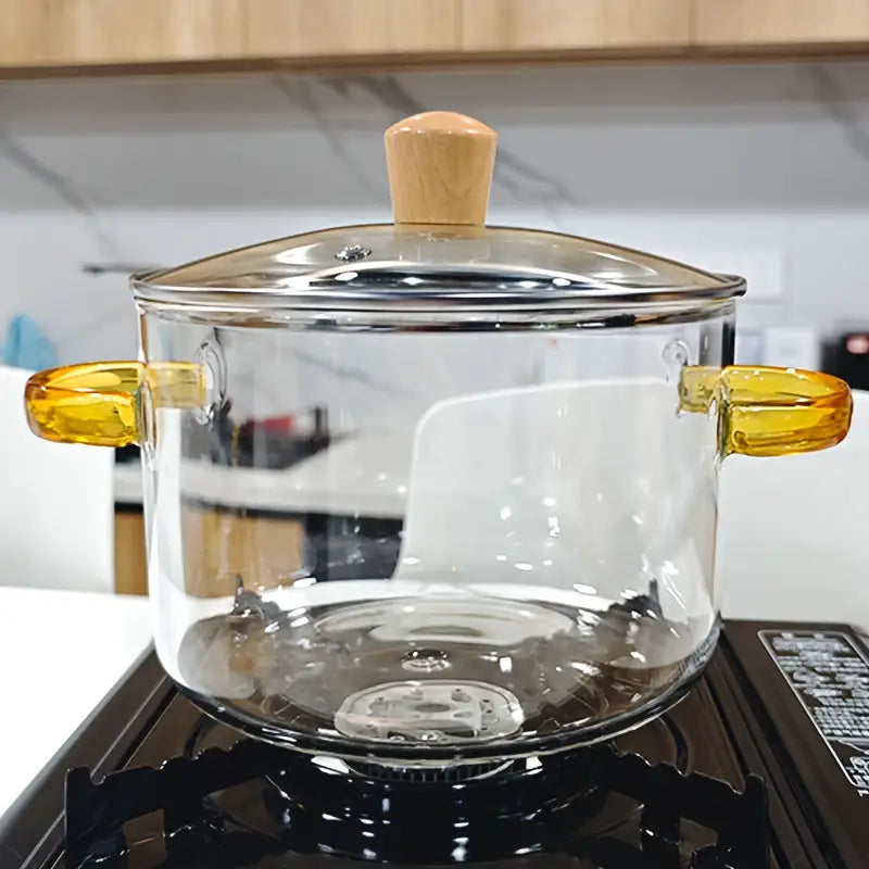 Heavy-Duty Glass Cooking Pot