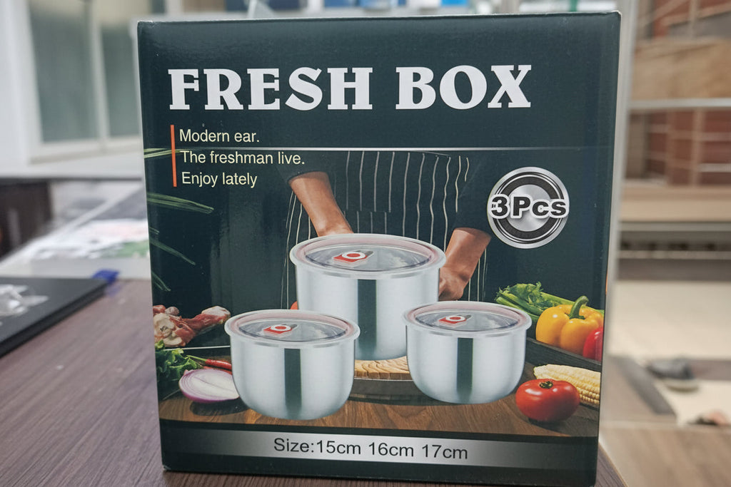 FRESH BOX Premium Stainless Steel Airtight Food Storage Container Set - My Store