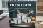 FRESH BOX Premium Stainless Steel Airtight Food Storage Container Set - My Store