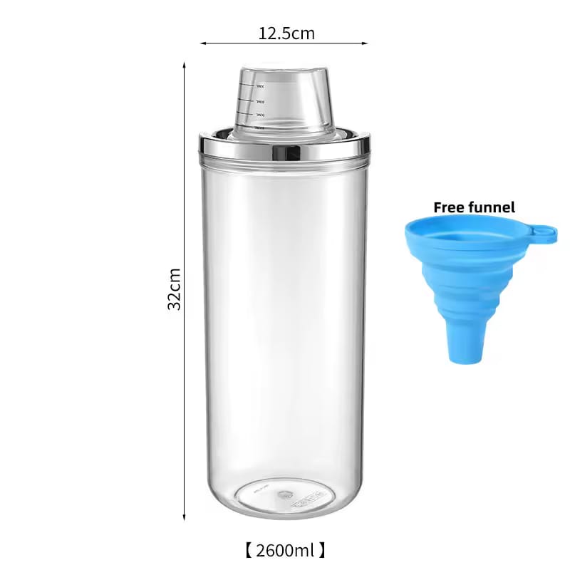 Premium Airtight Food Storage Canister with Measuring Cup Lid