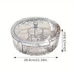 Premium Divided Acrylic Snack Box with Bear Handle - My Store