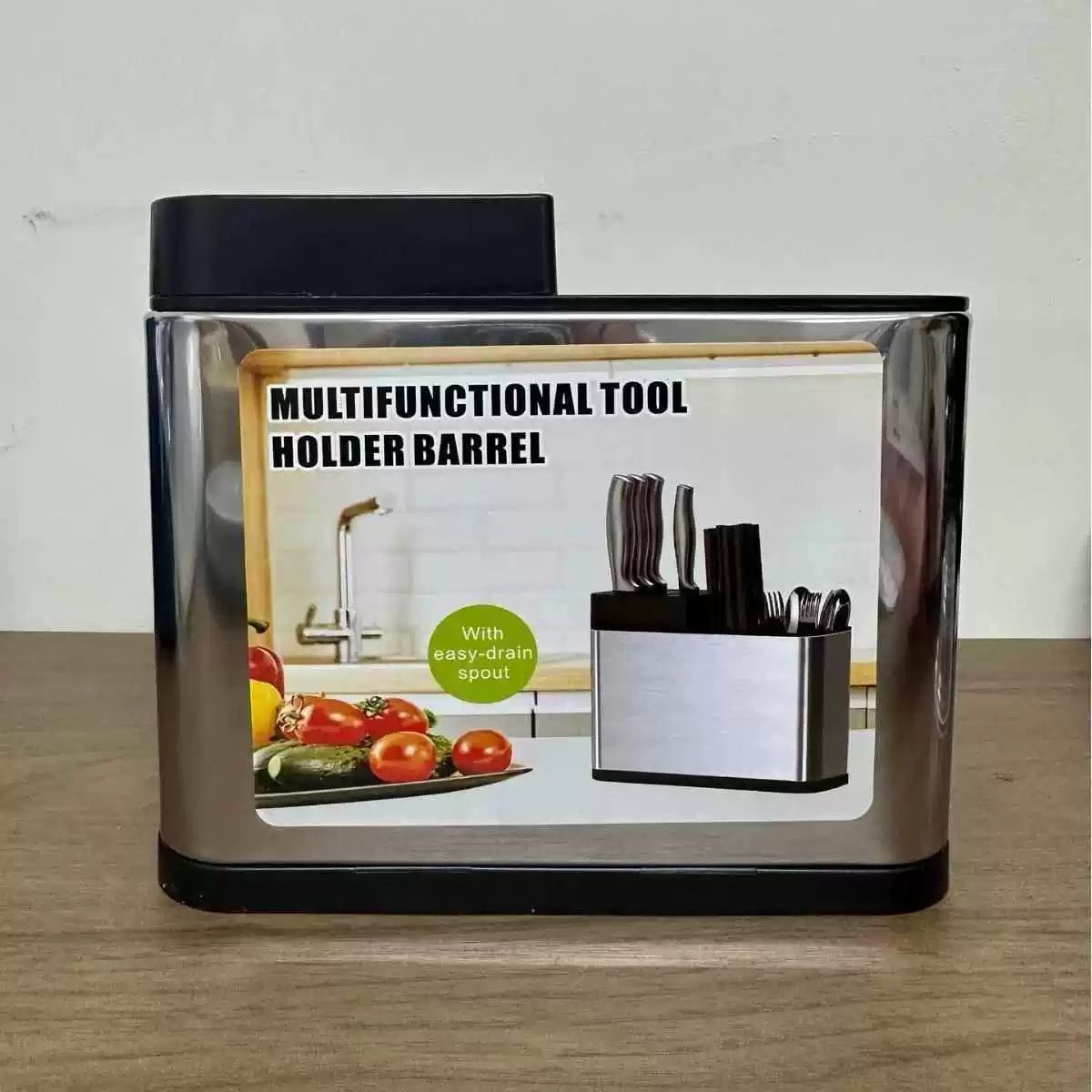 Multifunctional Stainless Steel Kitchen Tool Holder