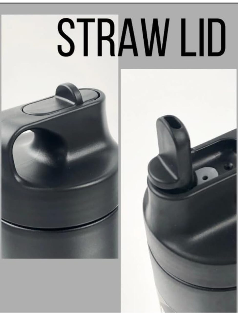 550ML Stainless Steel Tumbler Thermo Bottle with Straw