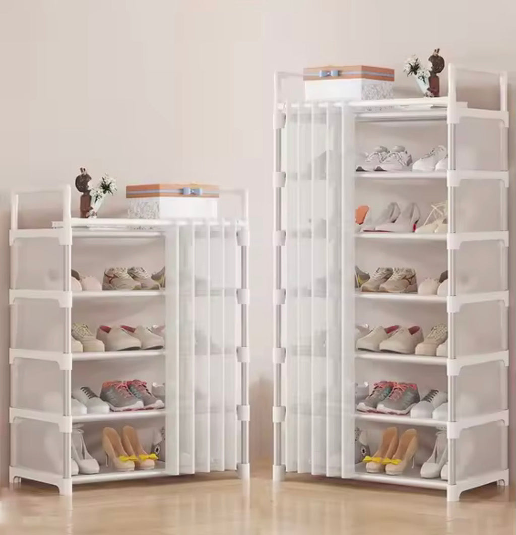 New Dustproof Shoe Rack with Curtain