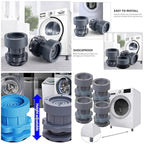 Adjustable Anti-Vibration Washing Machine Stand (Set of 4) - My Store