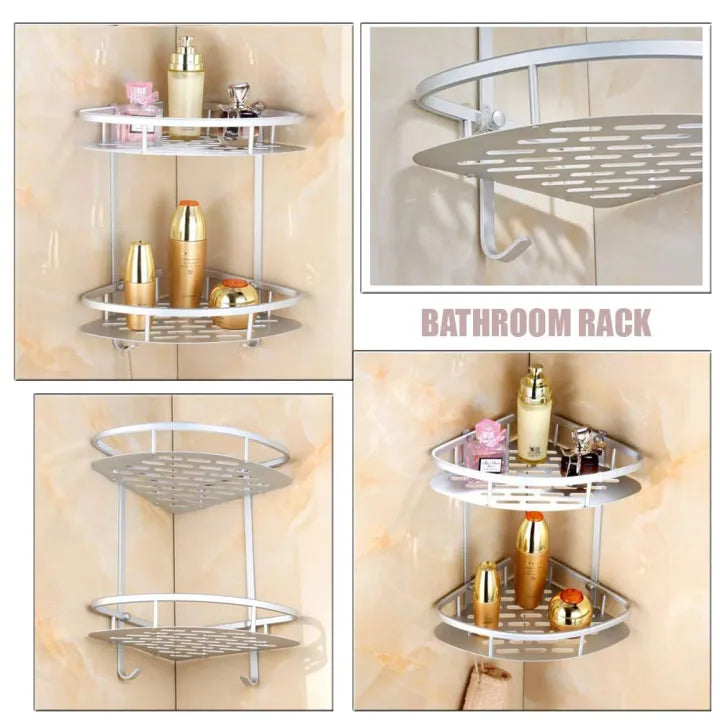 Aluminum Wall Corner Shelf – Kitchen & Bathroom