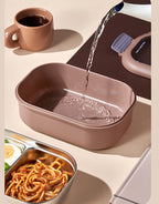 2 Compartments Stainless Steel Lunch Box - My Store