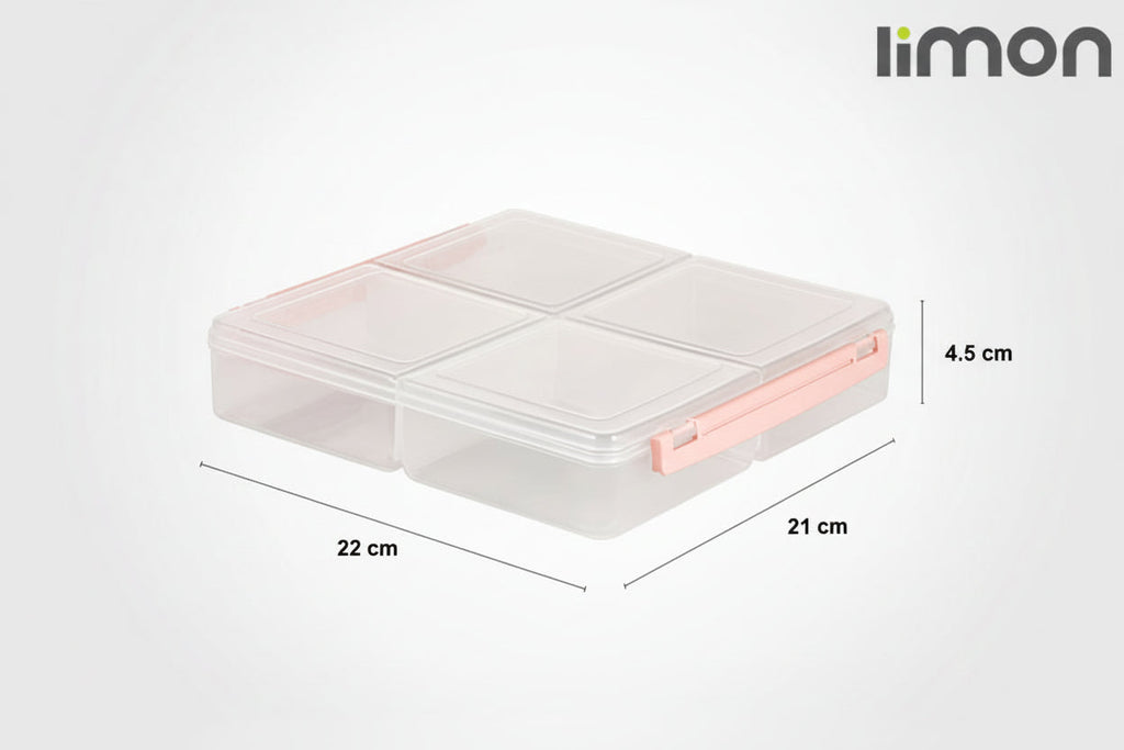 Limon 4 Section Tray 250 Gram x 4 Partition - My Store