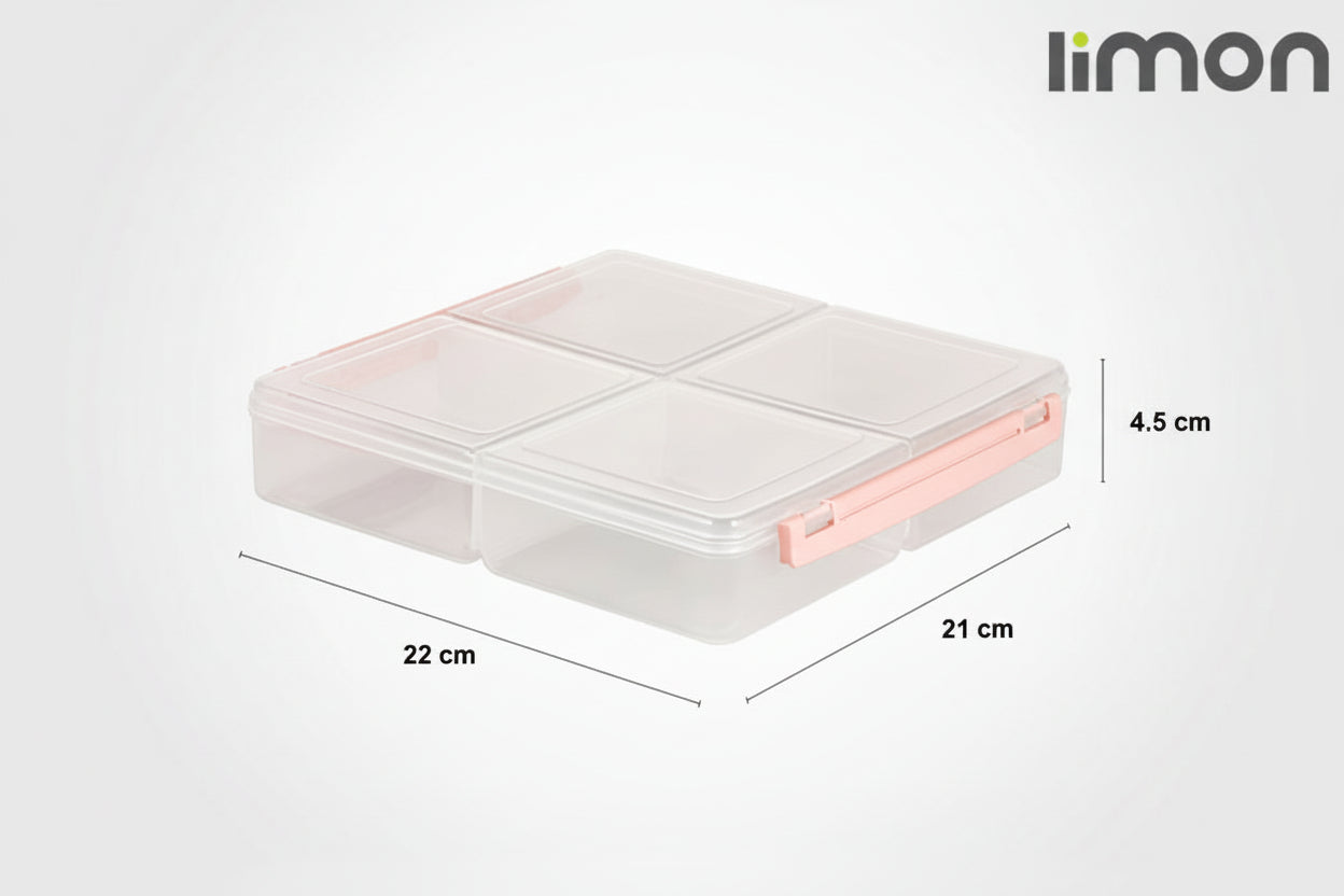 Limon 4 Section Tray 250 Gram x 4 Partition - My Store