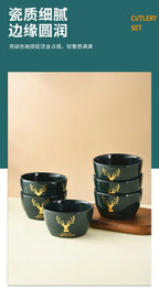 Ceramic Gift Bowl & Chopstick Set