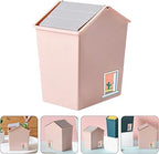 House-Shaped Desktop Trash Can with Swing Lid - My Store
