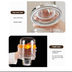 Premium Airtight Food Storage Canister with Measuring Cup Lid