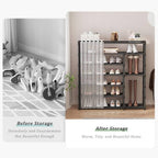 New Dustproof Shoe Rack with Curtain