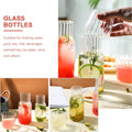 Ribbed Bedside Water Carafe & Glass Set – 600ml