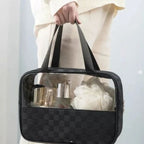 Transparent Cosmetic Travel Organizer Bag Set (3-Piece)