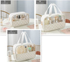Transparent Cosmetic Travel Organizer Bag Set (3-Piece)