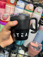 Korean Insulated Stainless Steel Coffe Mug With Straw, 460ml