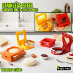 1 Pack Round Sandwich Cutter and Sealer, Bread Pocket Maker for School Lunches, Picnic, Camping