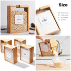Premium Bamboo & Acrylic Airtight Storage Containers