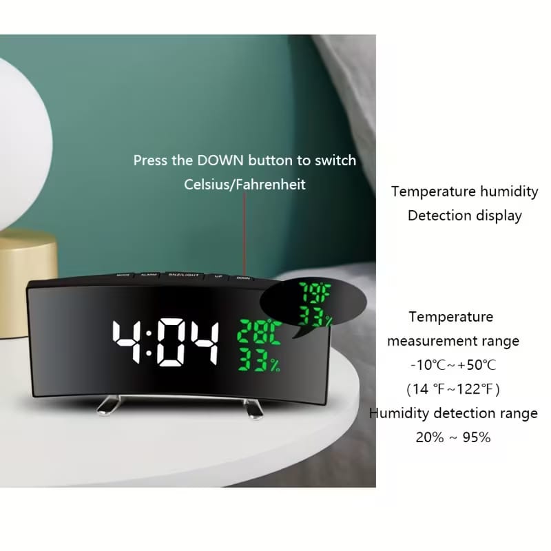 6.6-Inch Multifunctional LED Alarm Clock - My Store