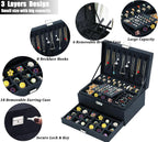 Premium Velvet Jewelry Organizer Box – 3 Layer with Lock - My Store